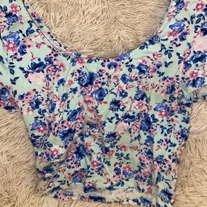 Floral blue crop